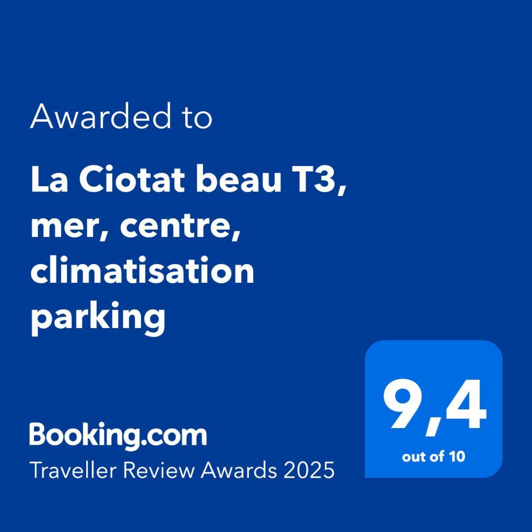 La Ciotat Beau T3, Mer, Centre, Climatisation, Parking Prive Gratuit Esterno foto